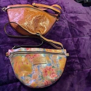 Floral Leather Crossbody Bag